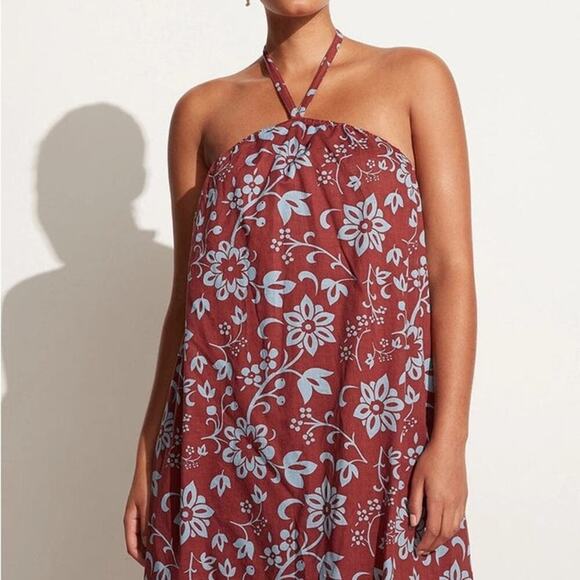 NWT Faithfull The Brand Brise Maxi Dress Oceania FloraL Print Resort USA 4 - Picture 7 of 8